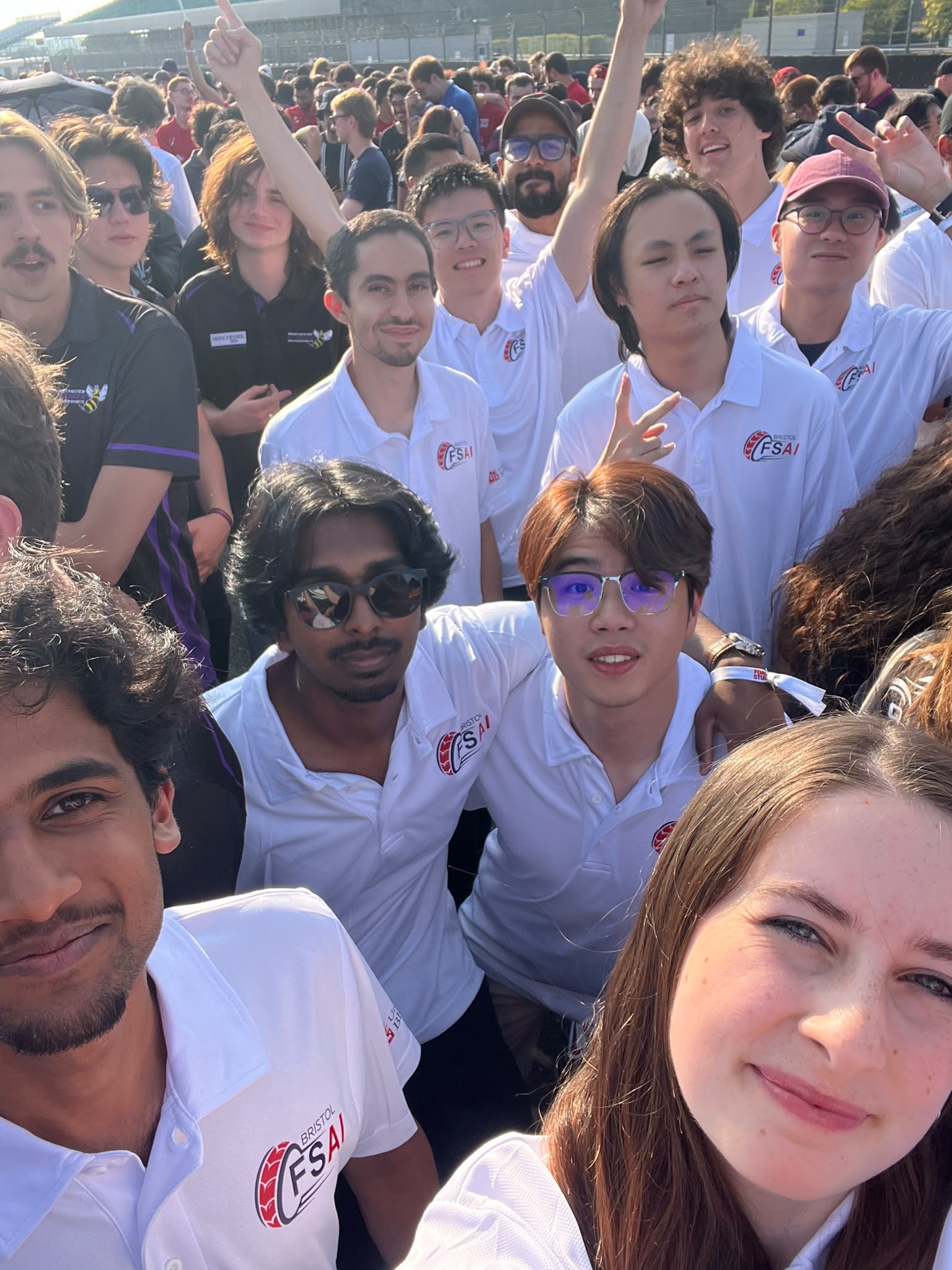Team selfie at Silverstone 2026